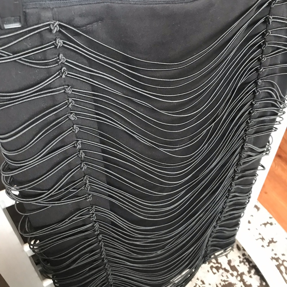 Byron Lars Beauty mark black pencil skirt